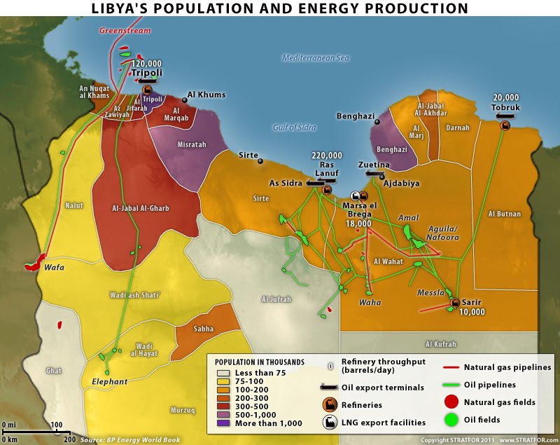 Libya Map Oil